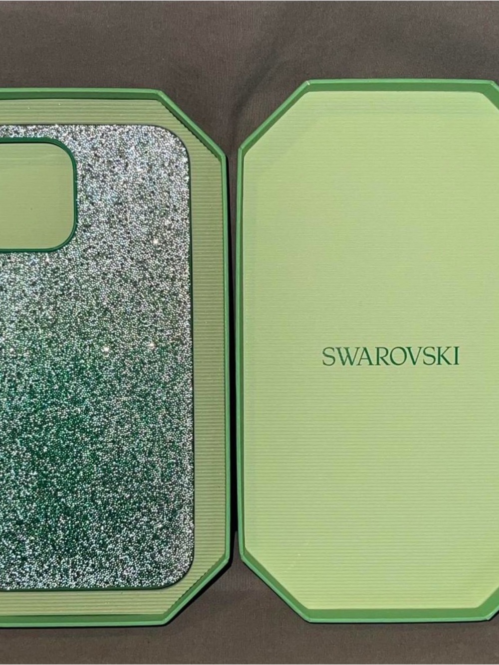 Swarovski Green Ombre Glitter Phone Case for iPhone 12 Pro MAX– New In Box